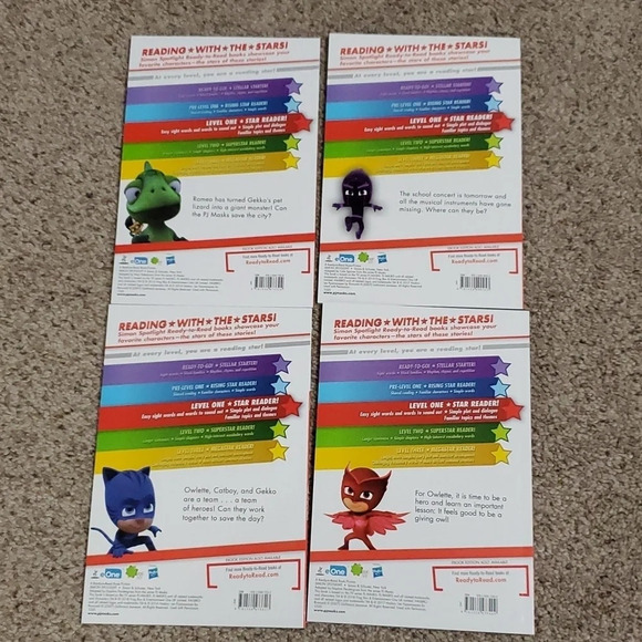 PJ Masks Catboy, Gekko & Owlette Ready To Read Level 1 Books Set of 4 - Picture 6 of 6